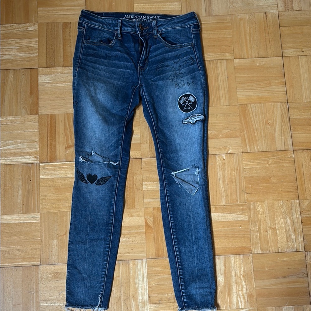 American Eagle Outfitters Women's Blue Jeans